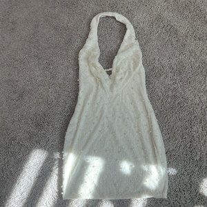 Oh Polly Deep Plunge Embellished Dress size 4